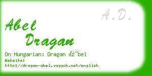 abel dragan business card